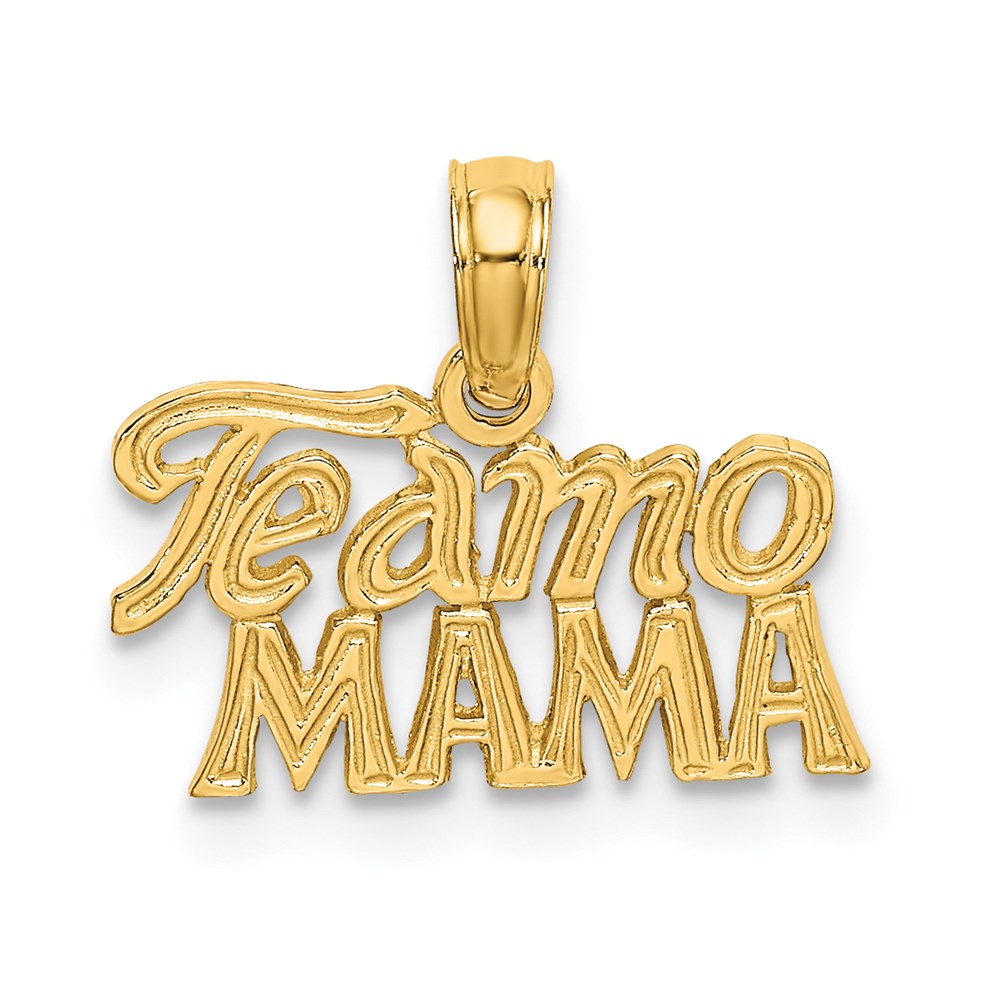D3923.jpg 14K TE AMO MAMA Charm - Image 1