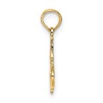 14K Polished #1 MOM Pendant - Image 2