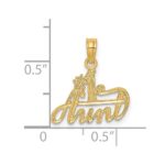 14K #1 AUNT Charm - Image 3