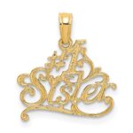 14K #1 SISTER Charm