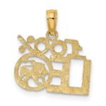 14K 100% LEO Zodiac Charm - Image 4