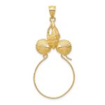 14k Sea Shell Charm Holder Pendant