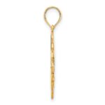 14k Fancy Fleur de Lis Pendant - Image 2