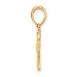 14K Polished Dog Outline Pendant - Image 2