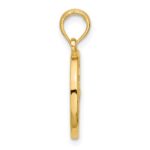 14K Polished Round Libra Pendant - Image 2