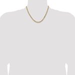 14K 4.3mm Solid Miami Cuban Link with Lobster Clasp Chain - Image 4