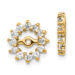 14k 1/2 carat AA Diamond Earring Jackets