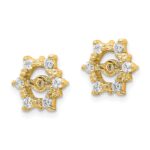 14k Fancy Diamond Earring Jacket Mountings - Image 2