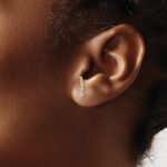 14k 1/8 carat Lab Grown Diamond VS/SI+ G+ Complete Ear Climber - Image 3