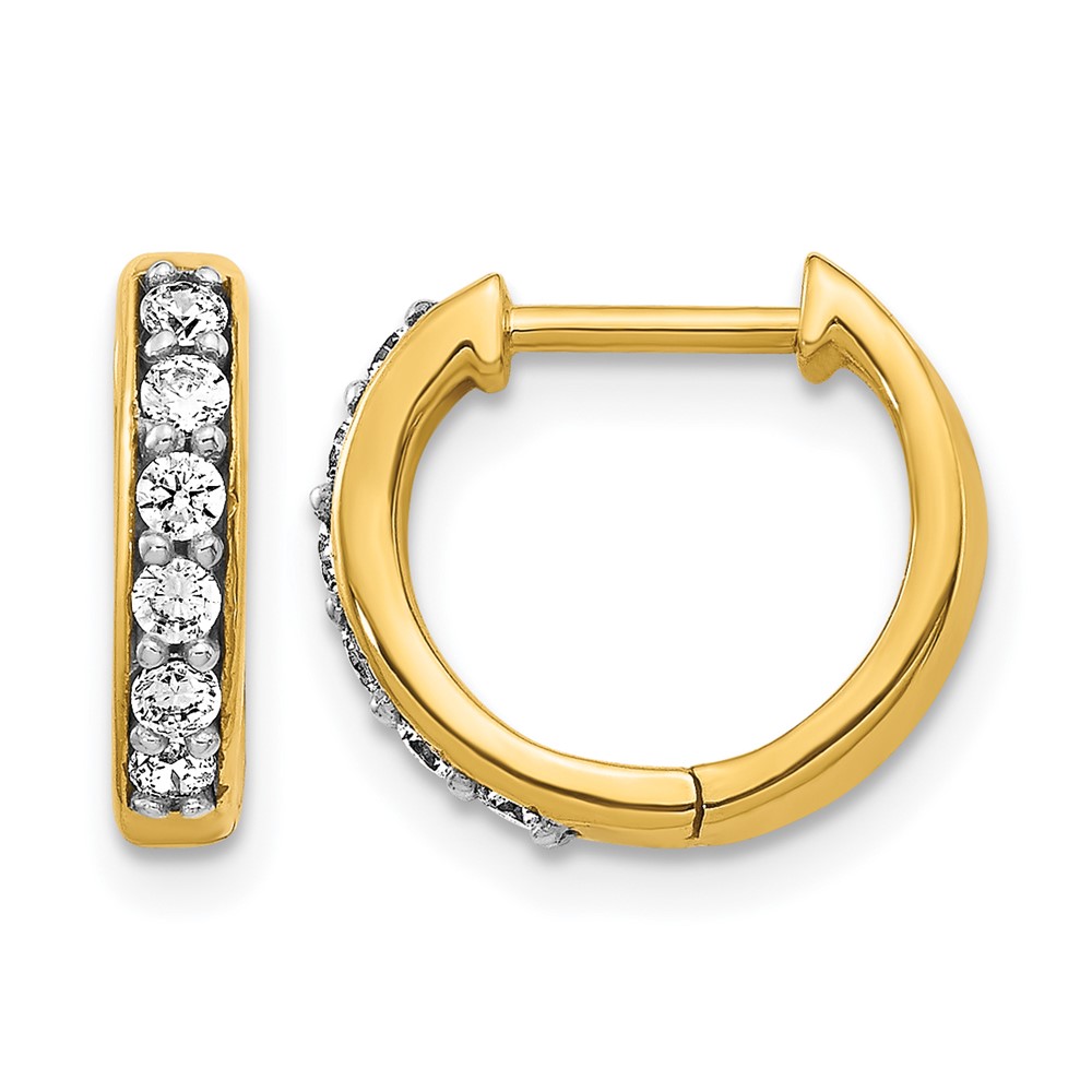 EM4263-025-1YA.jpg 10k Diamond Hinged Hoop Earrings - Image 1