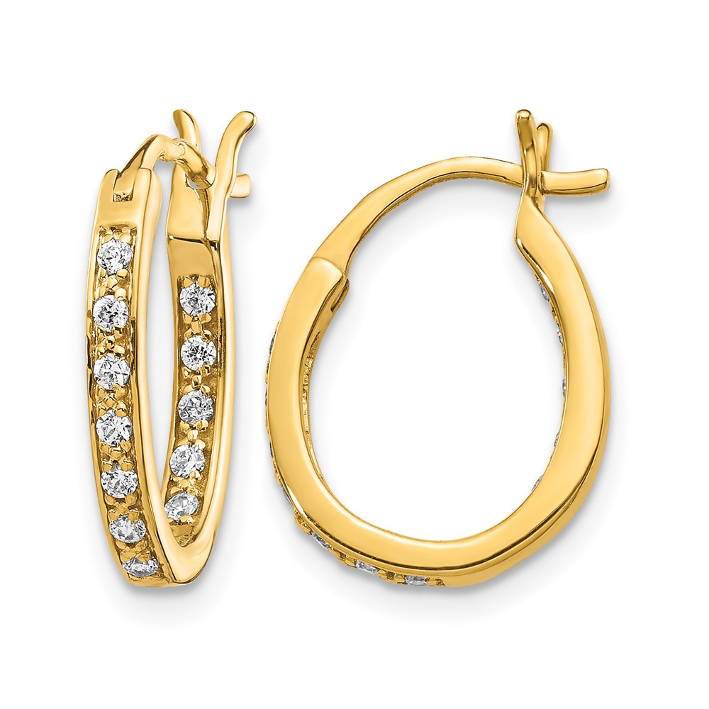 EM5426-025-YA.jpg 14k Diamond In/Out Hoop Earrings - Image 1