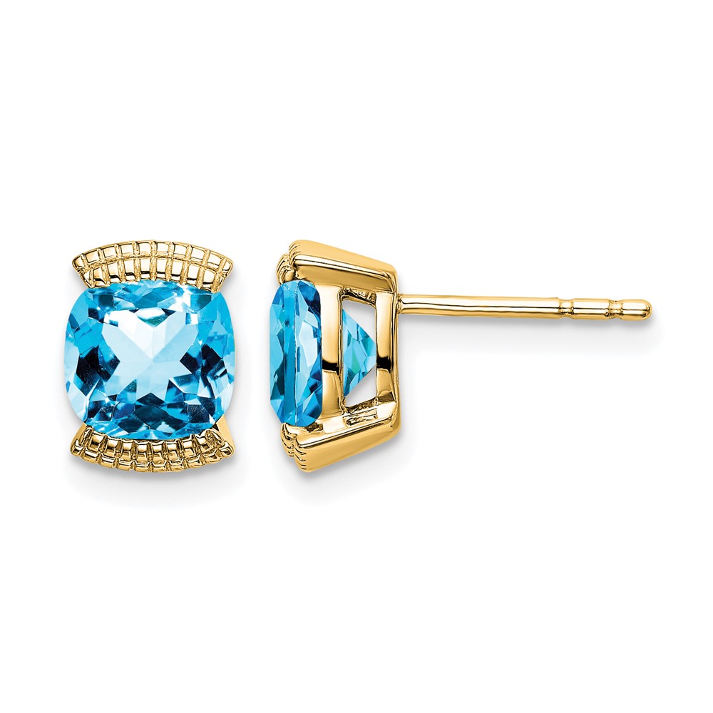 EM7080-BT-Y.jpg 14k Blue Topaz Post Earrings - Image 1