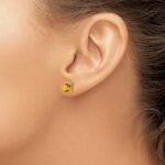 14k Citrine Post Earrings - Image 3