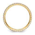 14k 1/2 carat Lab Grown Diamond VS/SI+ G+ Complete Size 4 Shared Prong Eternity Band - Image 2