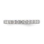 True Origin 14K White Gold 1 carat Lab Grown Diamond VS+ F+ Size 4.5 Complete Eternity Band - Image 3