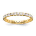 14k 1 carat Lab Grown Diamond VS/SI+ G+ Complete Size 7 Shared Prong Eternity Band
