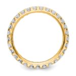 14k 1 carat Lab Grown Diamond VS/SI+ G+ Complete Size 5 Shared Prong Eternity Band - Image 2