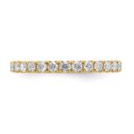 14k 1 carat Lab Grown Diamond VS/SI+ G+ Complete Size 7 Shared Prong Eternity Band - Image 5