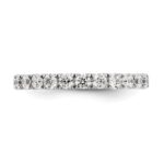 14k White Gold 1 1/2 carat Lab Grown Diamond VS/SI+ G+ Complete Size 7 Shared Prong Eternity Band - Image 5
