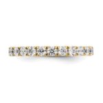 14k 1 1/2 carat Lab Grown Diamond VS/SI+ G+ Complete Size 5.5 Shared Prong Eternity Band - Image 5