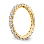 14k 1 1/2 carat Lab Grown Diamond VS/SI+ G+ Complete Size 7.5 Shared Prong Eternity Band - Image 6