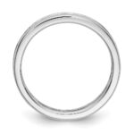 14k White Gold 1 carat Lab Grown Diamond VS/SI+ G+ Complete Channel Set Size 4 Eternity Band - Image 3