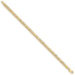 14K Polished 4mm Diamond-Cut Squares 7.25 inch Bracelet - Image 2