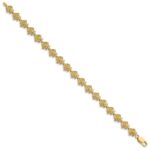 14k Polished Frog 7.25 inch Bracelet - Image 2