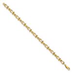 14k Polished Anchor Shackle 7.5 inch Bracelet - Image 2