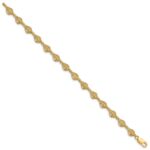 14k Textured Conch Shell 7.25 inch Bracelet - Image 2