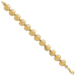 14k Polished Sand Dollar 7 inch Bracelet - Image 2