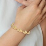14k with White Rhodium Polished Flip Flops 7.25 inch Bracelet - Image 3