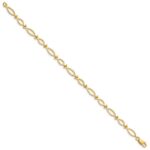 14k 5mm Religious Ichthus (Fish) 7 inch Bracelet - Image 2
