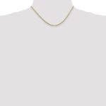 14K 1.3mm Franco with Lobster Clasp Chain - Image 4