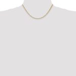 14K 2mm Franco with Lobster Clasp Chain - Image 4