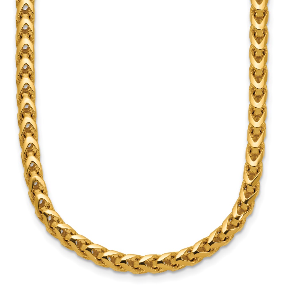FRA120.jpg 14K 3.7mm Franco with Fancy Lobster Clasp Chain - Image 1
