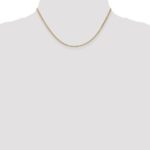 14K 1.9mm Flat Wheat with Lobster Clasp Chain - Image 4