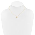 14k Madi K 3mm Peridot Heart Birthstone Necklace - Image 4