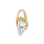 14k Madi K CZ Children's Heart Pendant - Image 2