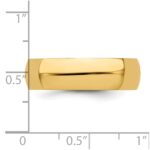 GP Sterling Silver 6mm Half-Round Band - Image 2
