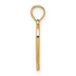 14k Polished And Textured RN Symbol in Open Heart Pendant - Image 2