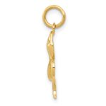 14k Solid Polished Snake Charm - Image 2