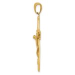 14k Satin Finish Crucifix Pendant - Image 2