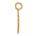 14k Flaming Sun Charm - Image 2