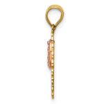 14k Two-tone 15 Our Lady of Guadalupe Pendant - Image 2