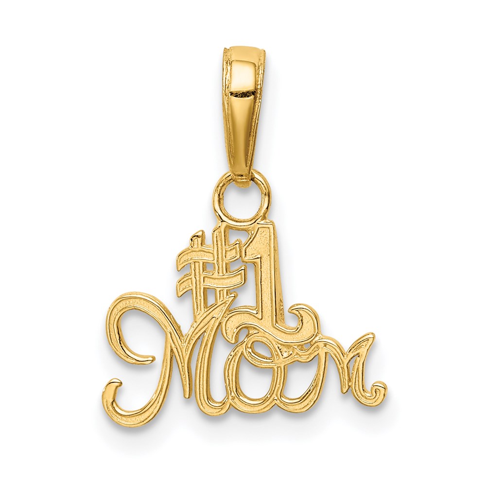 K4719.jpg 14k #1 MOM Charm - Image 1