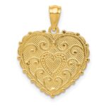 14k Tri-color Polished #1 MOM Shadowbox Pendant - Image 3