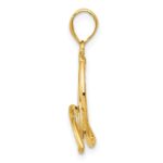 14K Diamond Cut Trinity Pendant - Image 2