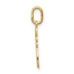 14k Diamond-cut Polished Small Cross Pendant - Image 2