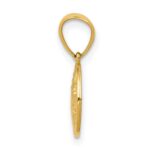 14k Polished San Benito Medal Solid 2-Sided Small Round Pendant - Image 2